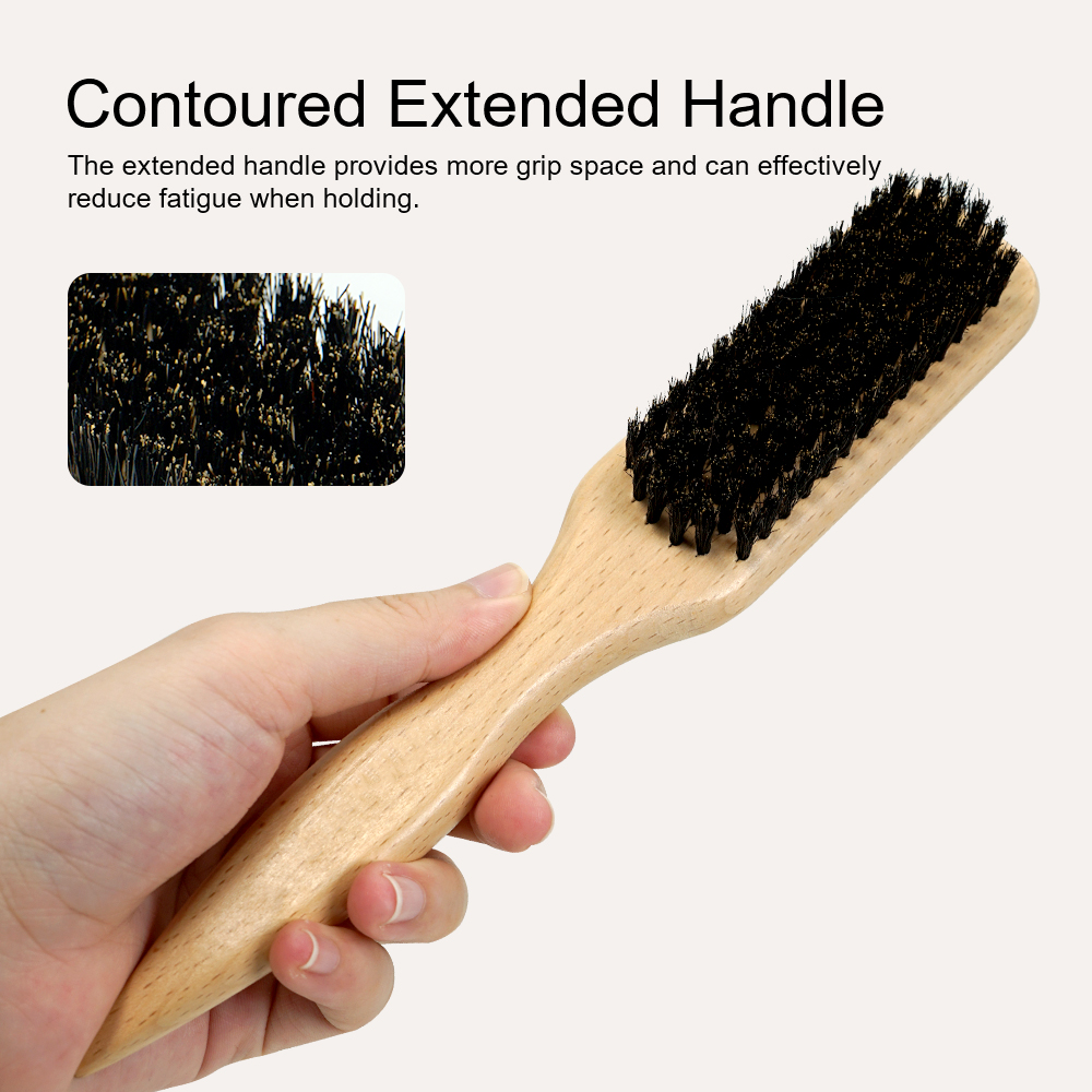 Hair Care Daily Routine - Wooden Bristle Hair Brush Set for