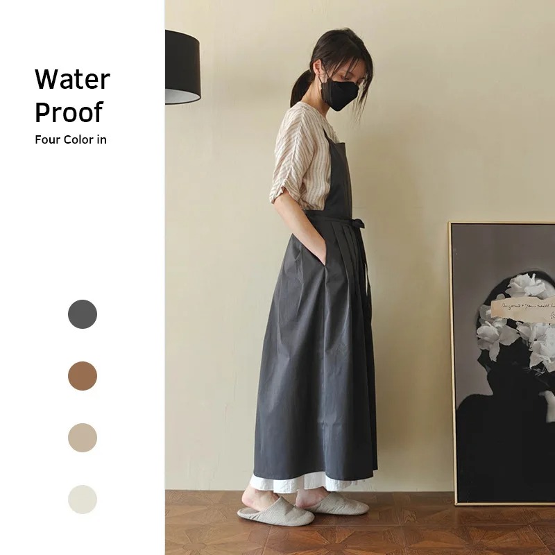 Hair Care Korea - Lightweight Waterproof Long Apron with Pockets