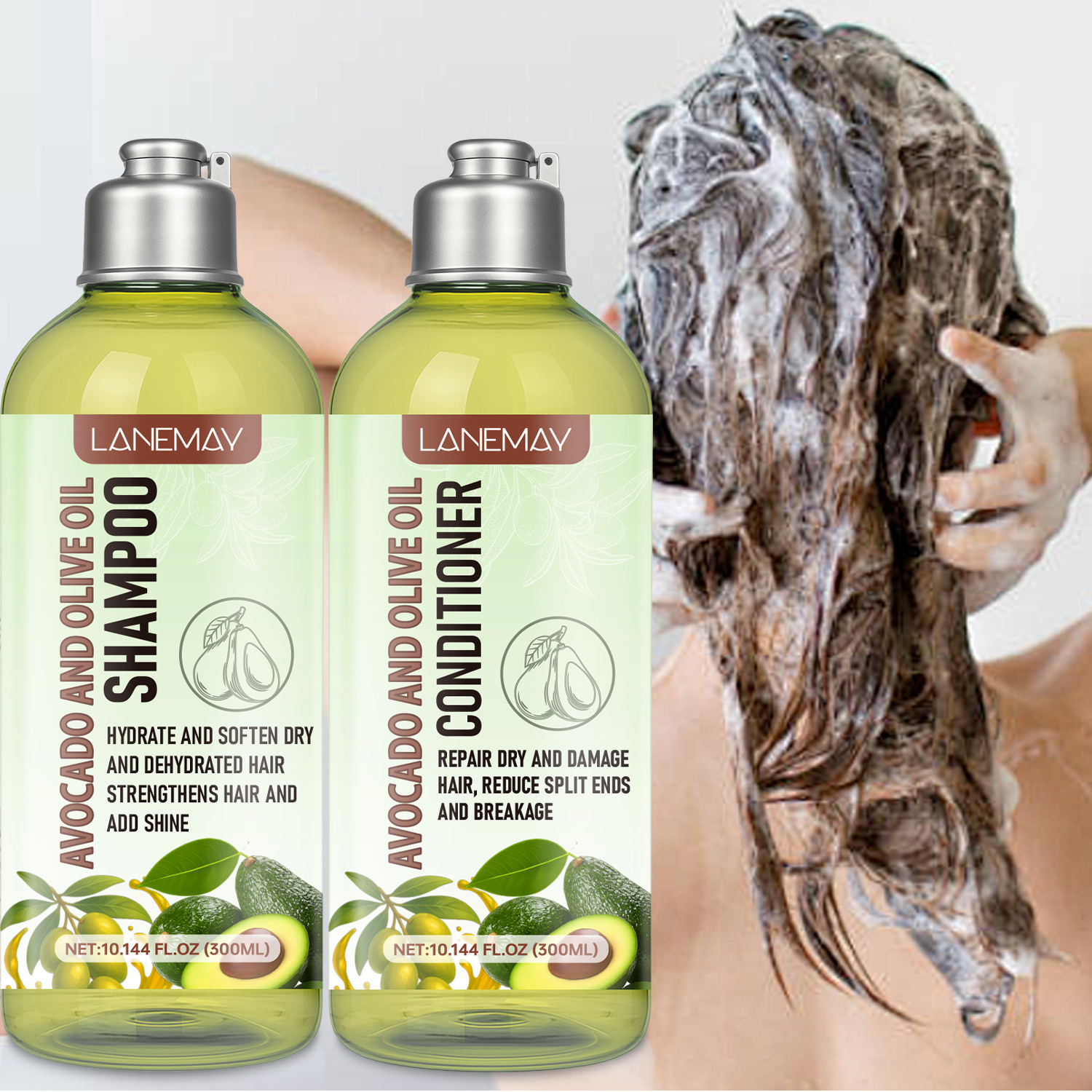 Hair Care Olive Oil - Avocado and Olive Oil Shampoo &