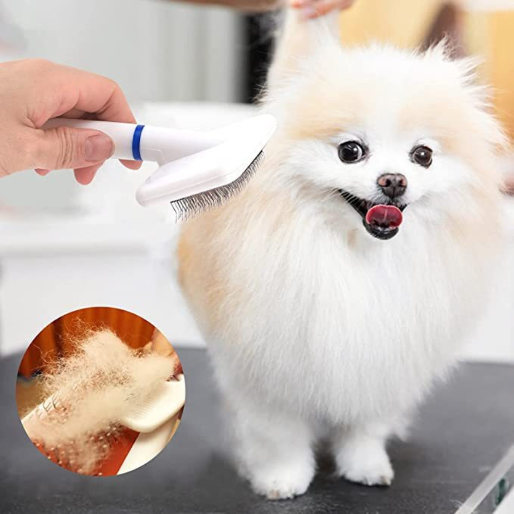 Hair Care Is Self Care - Pet Grooming Brush Self Cleaning Comb