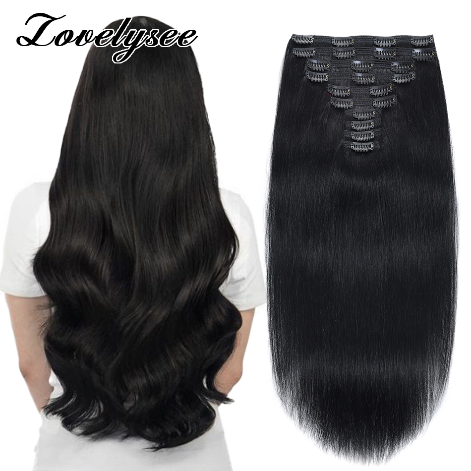 Clip In Hair Piece - 240G Clip In Hair Extensions Human
