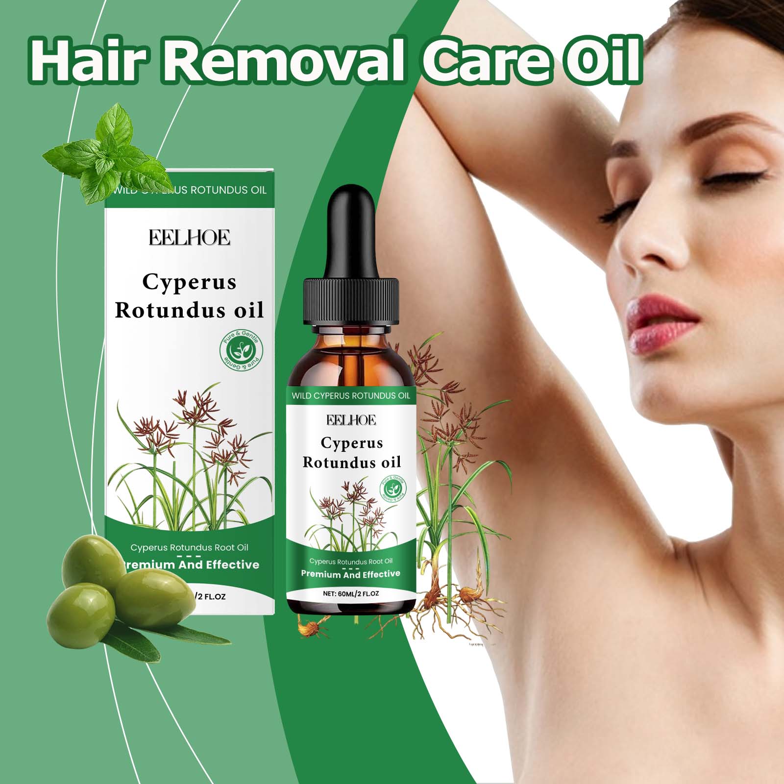 Hair Care Olive Oil - TITOK HOT 60ml Cyperus Rotundus Oil