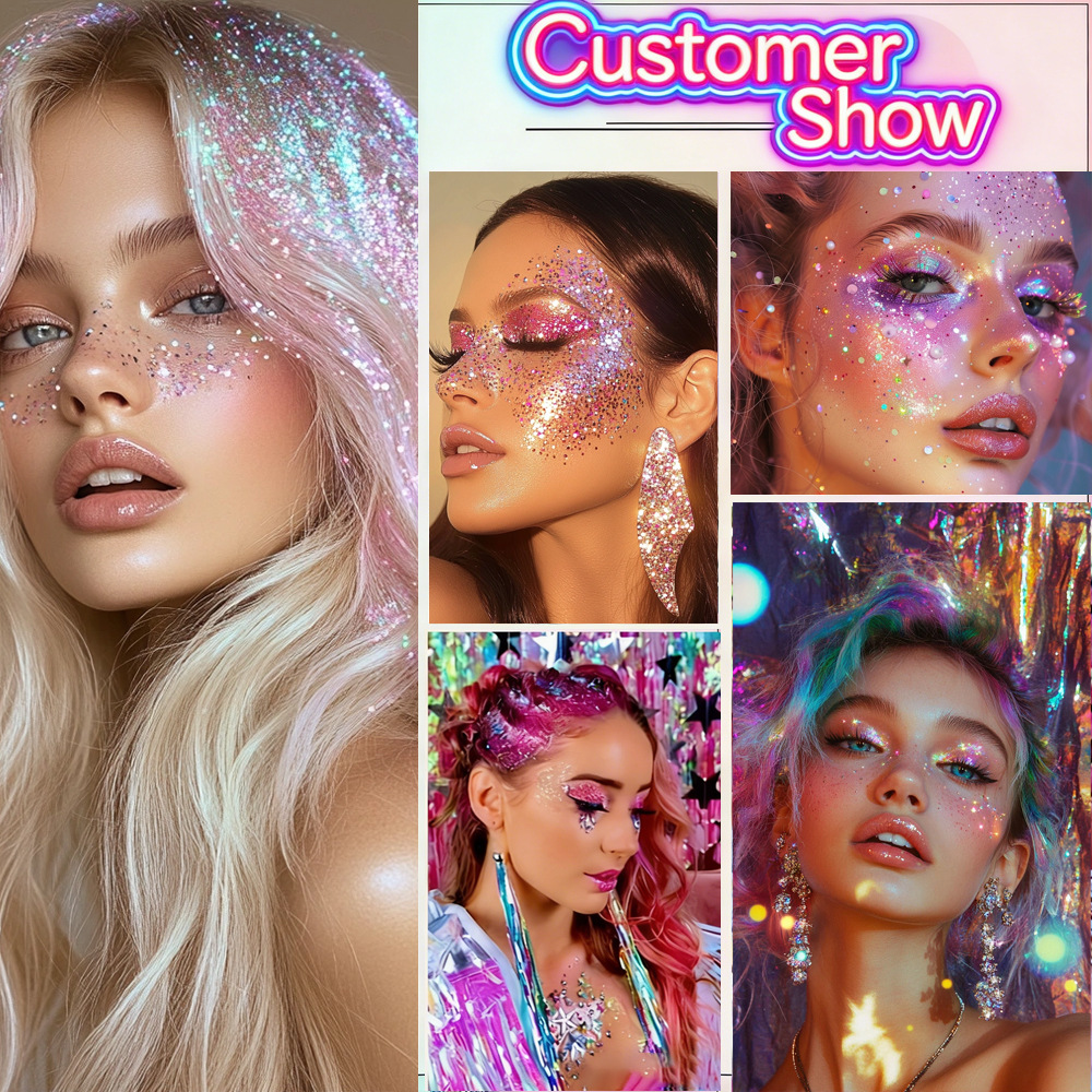 Sparkling Sequins Glitter Gel  - Hair Care Lotion บทวิจารณ์และราคา