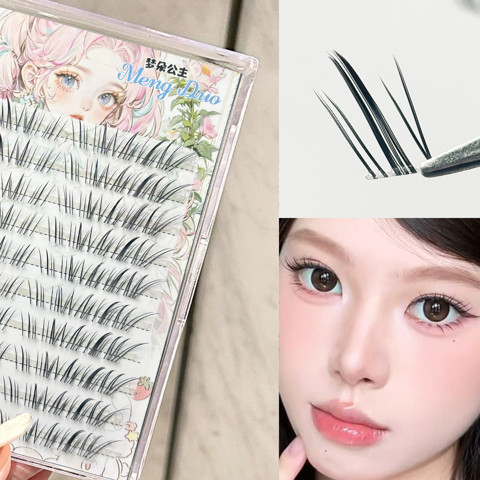 DIY False Eyelashes Transparen - Hair Care Korea บทวิจารณ์และราคา