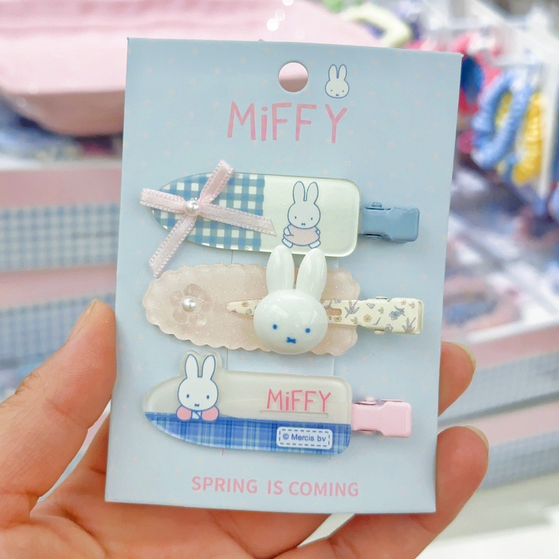 New Miffy rabbit bangs clip si - Clip In Hair Piece บทวิจารณ์และราคา
