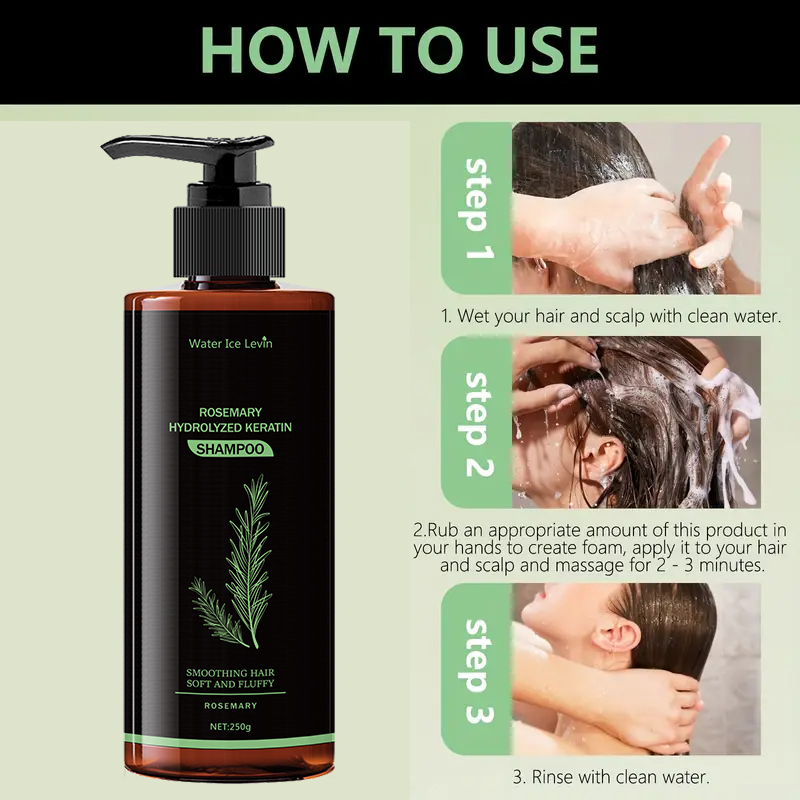 Rosemary Keratin Hydrolyzed Sh - Hair Care Keratin Shampoo บทวิจารณ์และราคา