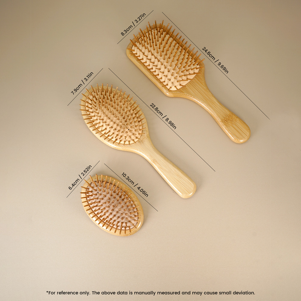 Bamboo Hair Brush Detangling B - Hair Care Daily Routine บทวิจารณ์และราคา