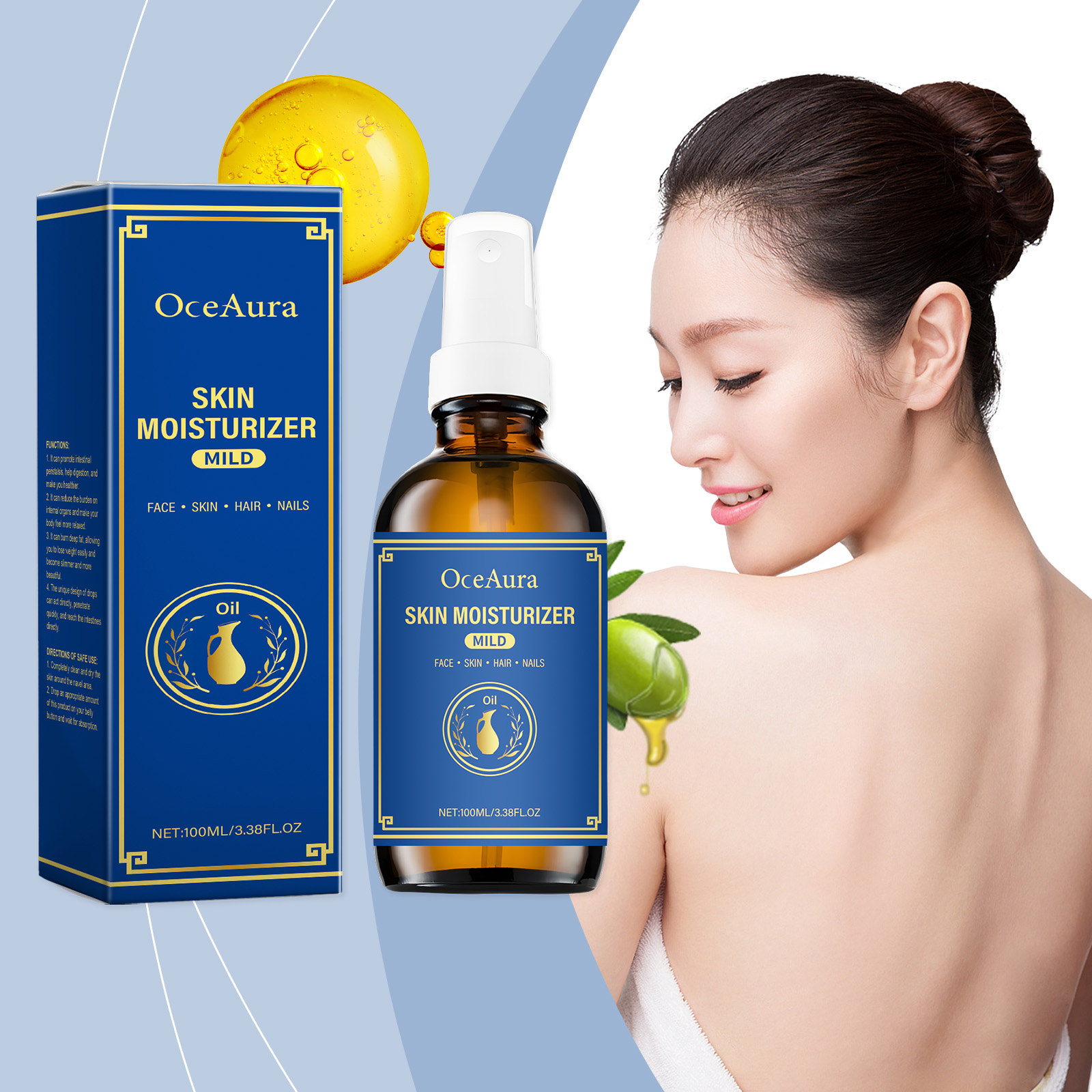 Moisturizing Olive Oil For Hai - Hair Care Olive Oil บทวิจารณ์และราคา