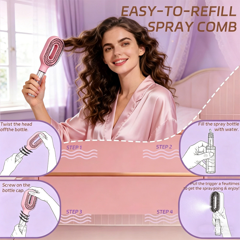 2 in 1 Sprayer Hairbrush Detan - Hair Care Lotion บทวิจารณ์และราคา