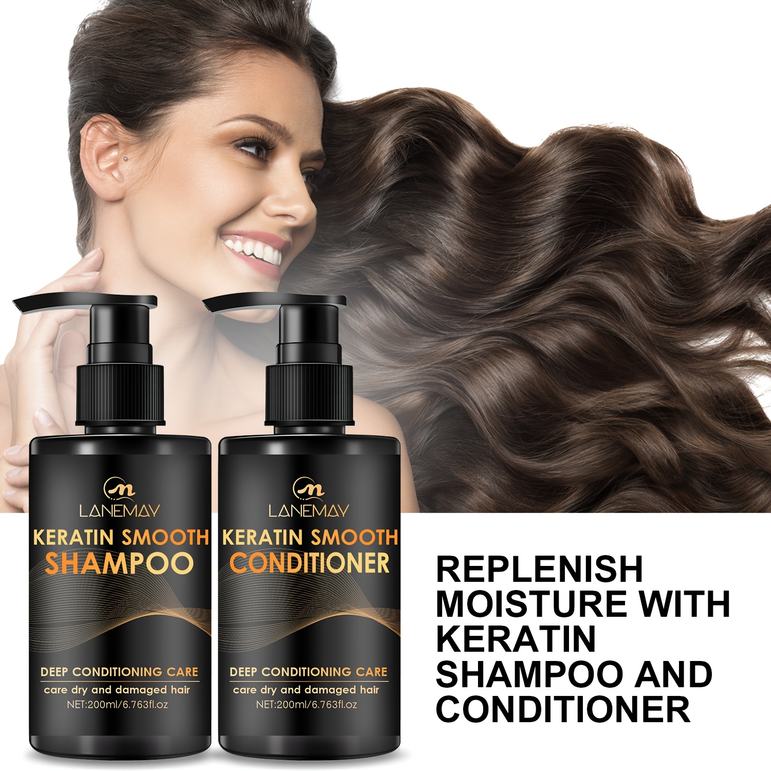 2pcs Keratin Smooth Shampoo an - Hair Care Keratin Shampoo บทวิจารณ์และราคา