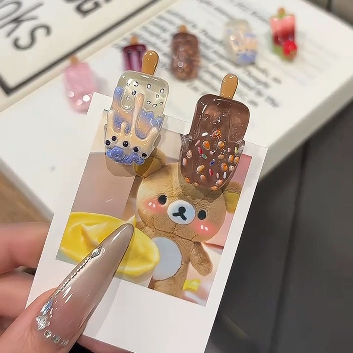 5PCS Mini Ice Cream Hair Clips - Hair Care Lotion บทวิจารณ์และราคา