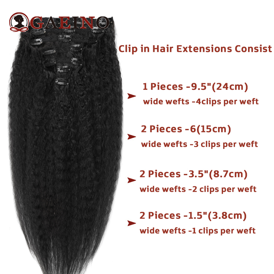 Kinky Straight Clip In Hair Ex - Clip In Hair Piece บทวิจารณ์และราคา