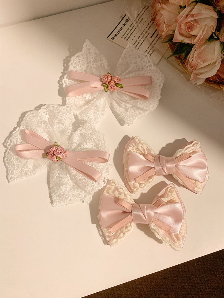 Cream Peach~Pink Bow Lace Hair - Hair Care Lotion บทวิจารณ์และราคา
