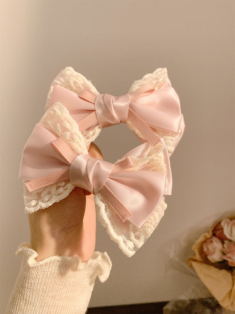 Cream Peach~Pink Bow Lace Hair - Hair Care Lotion บทวิจารณ์และราคา