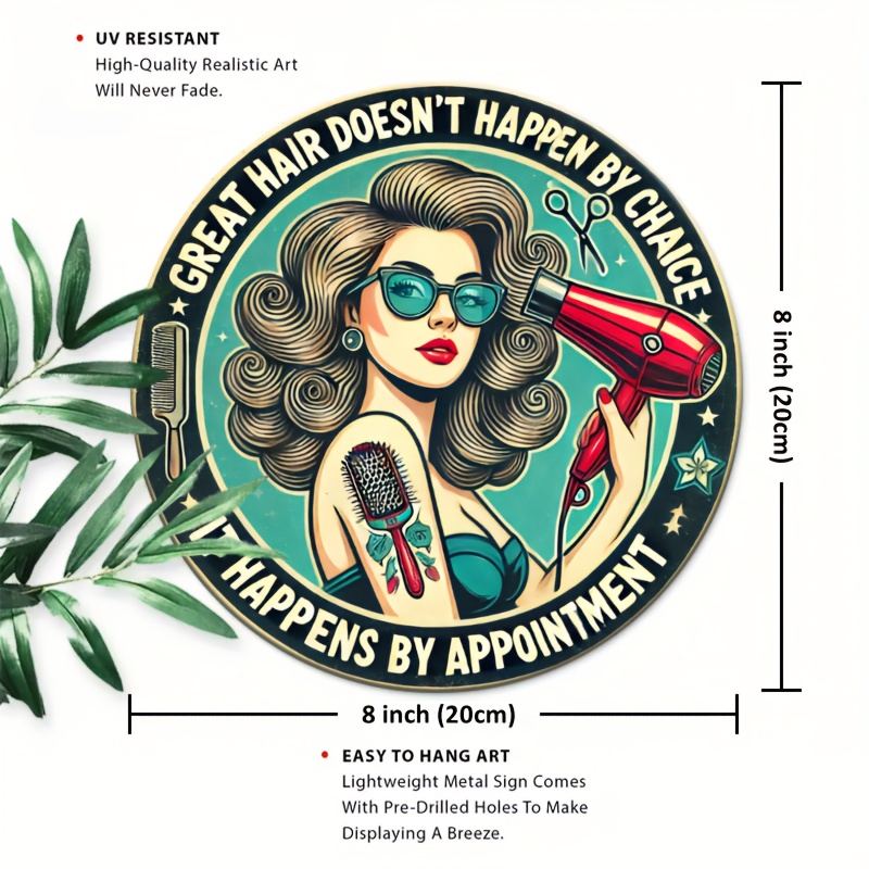 1pc Retro Hair Care Metal Alum - Hair Care Barber บทวิจารณ์และราคา