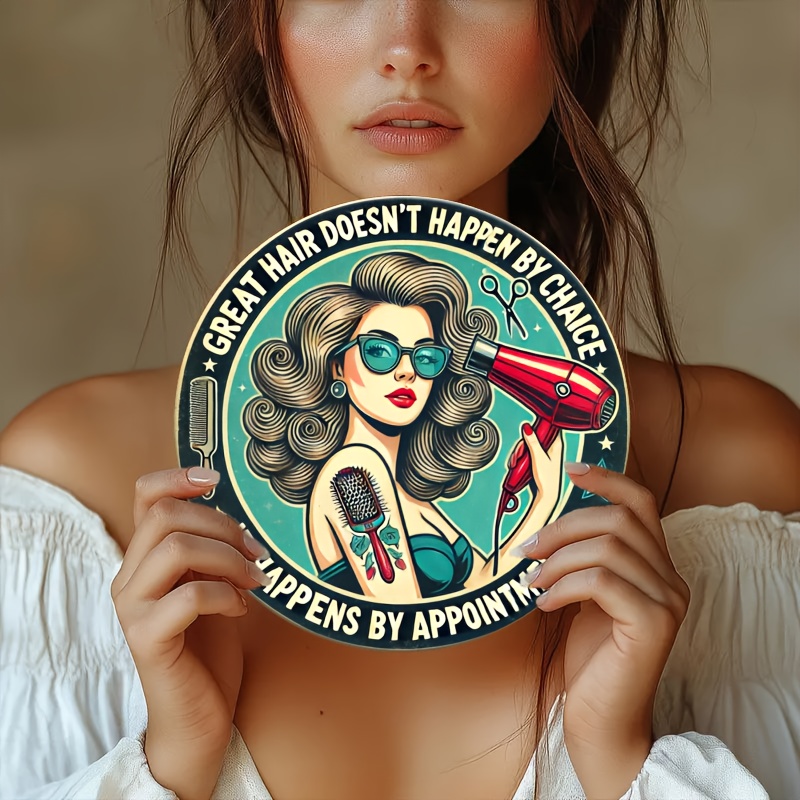 1pc Retro Hair Care Metal Alum - Hair Care Barber บทวิจารณ์และราคา