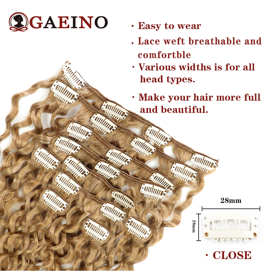Water Wave Clip In Hair Extens - Clip In Hair Piece บทวิจารณ์และราคา