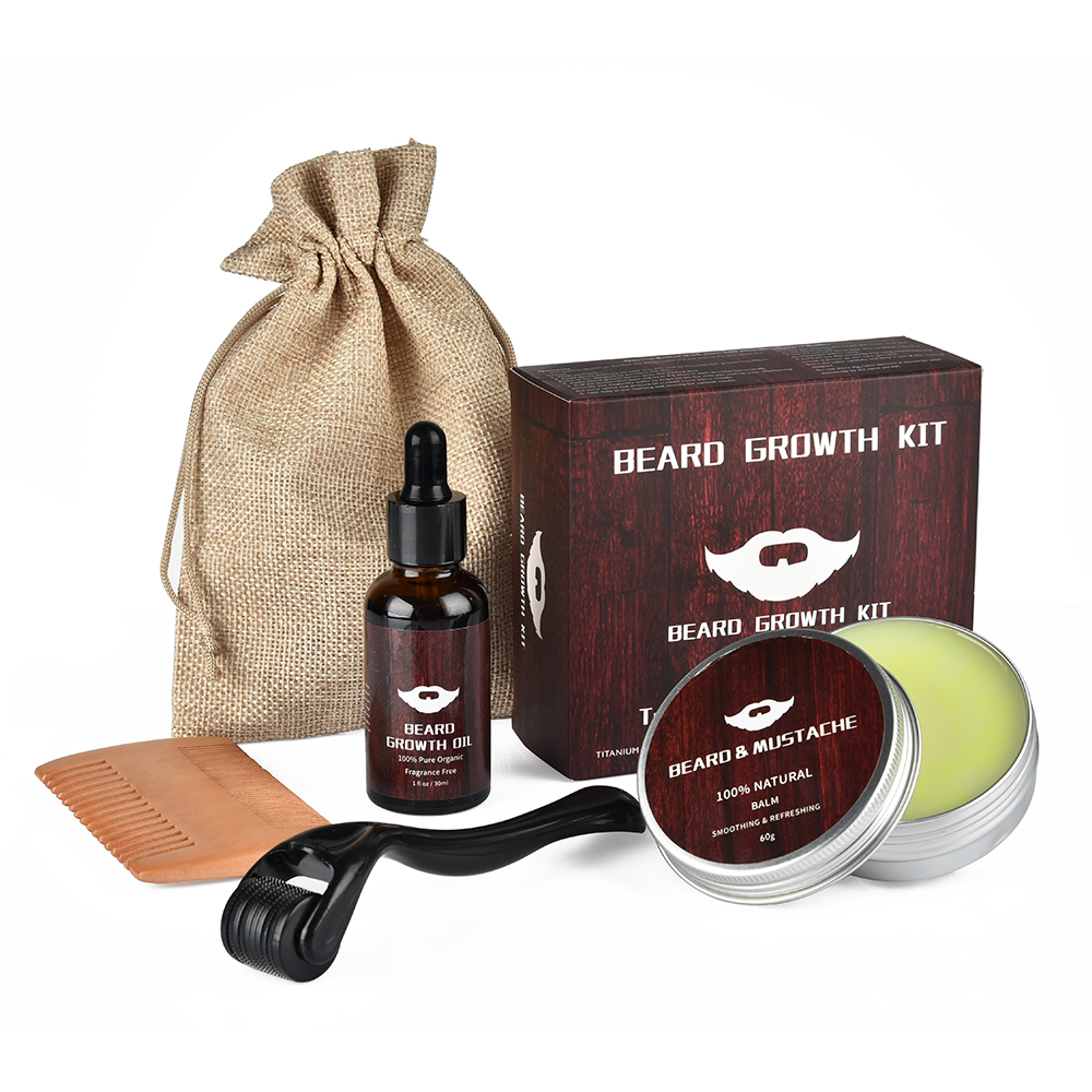 Men Beard Growth Kit Natural B - Hair Care Olive Oil บทวิจารณ์และราคา