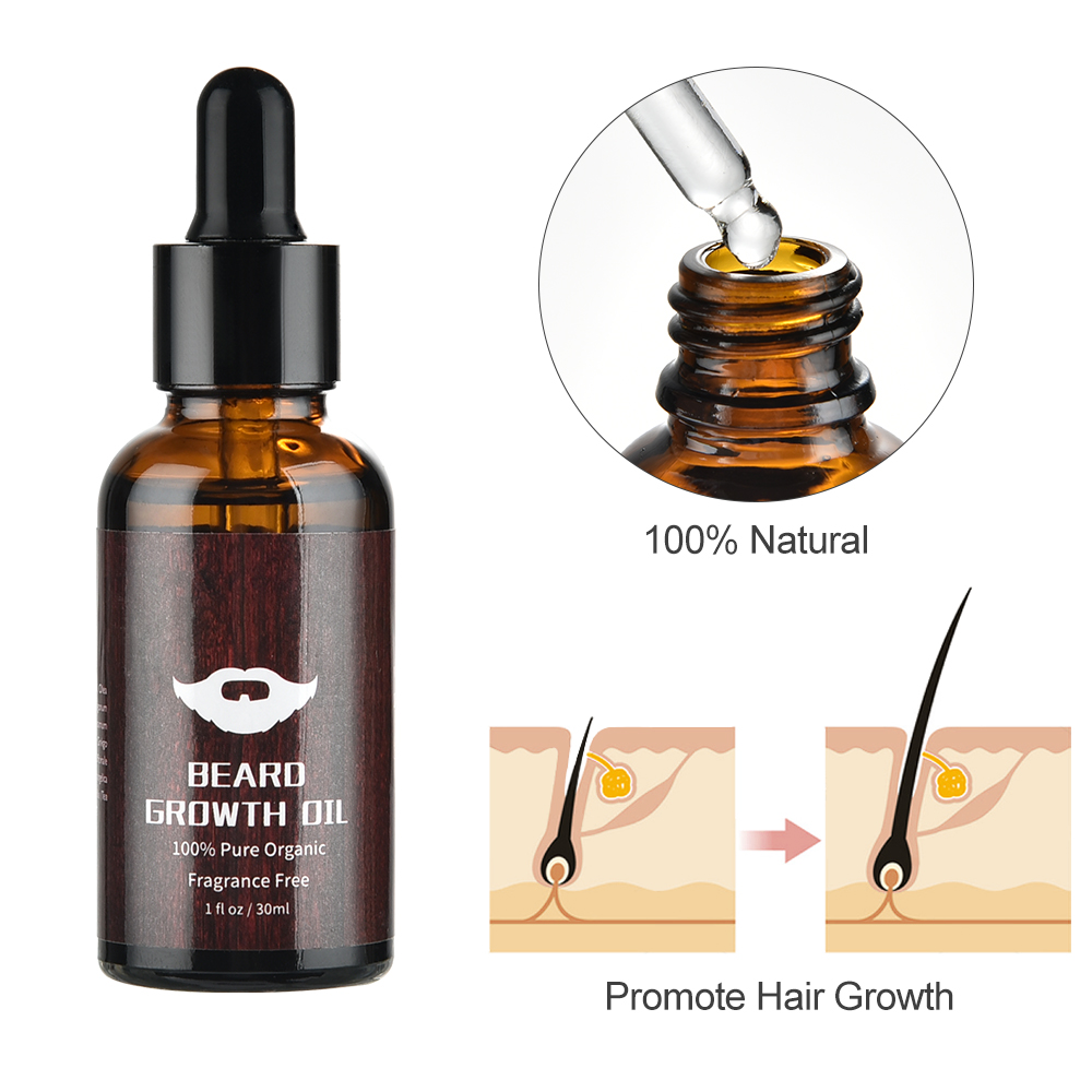 Men Beard Growth Kit Natural B - Hair Care Olive Oil บทวิจารณ์และราคา