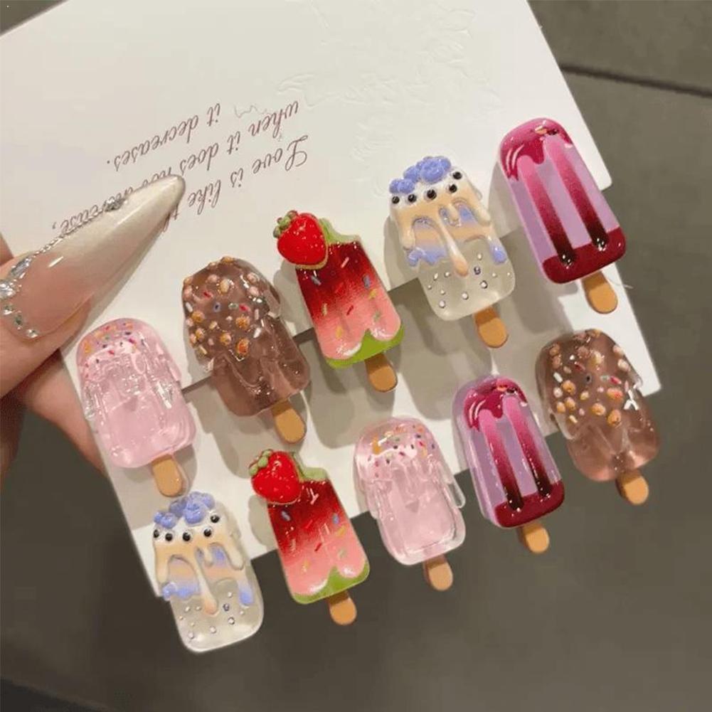 10Pcs Ice Cream Hair Clips Set - Hair Care Lotion บทวิจารณ์และราคา