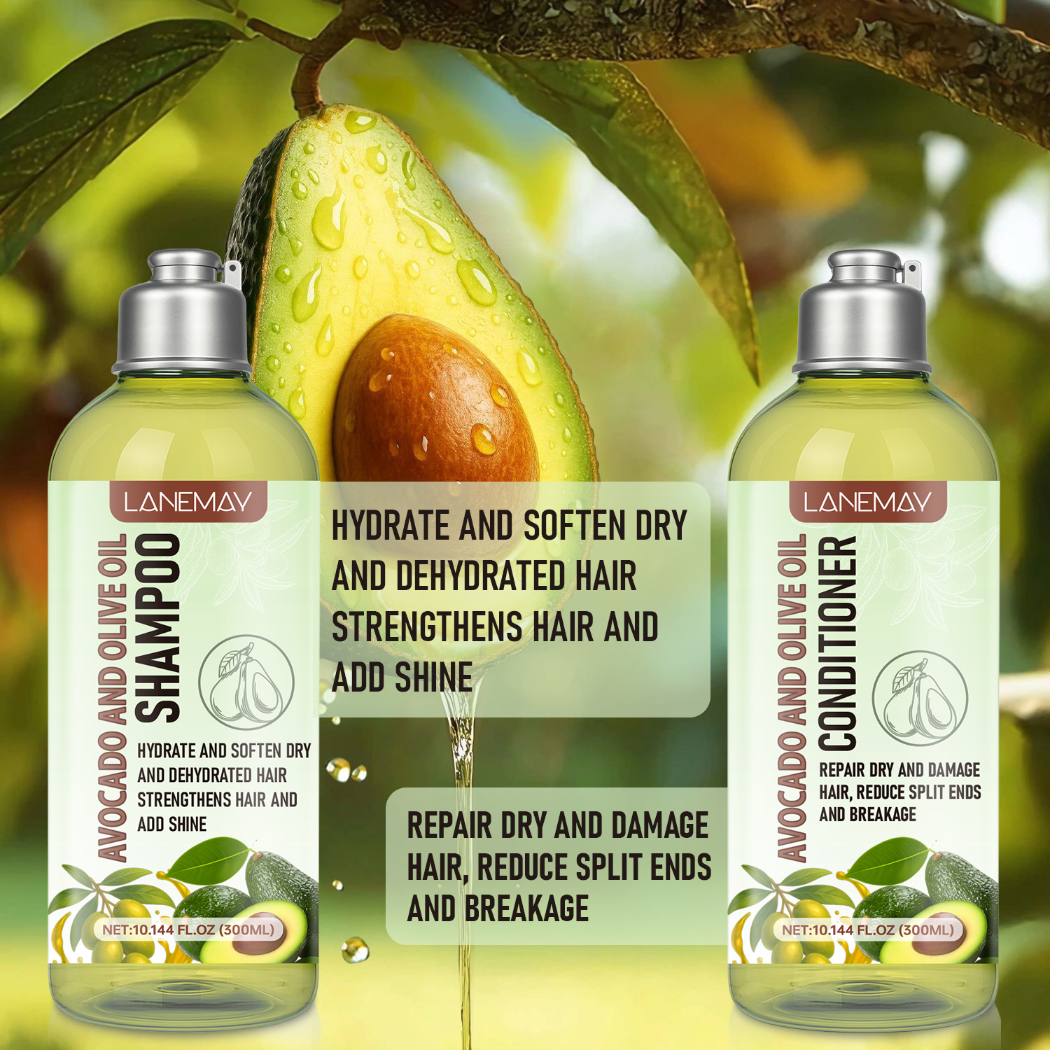 Avocado and Olive Oil Shampoo  - Hair Care Olive Oil บทวิจารณ์และราคา