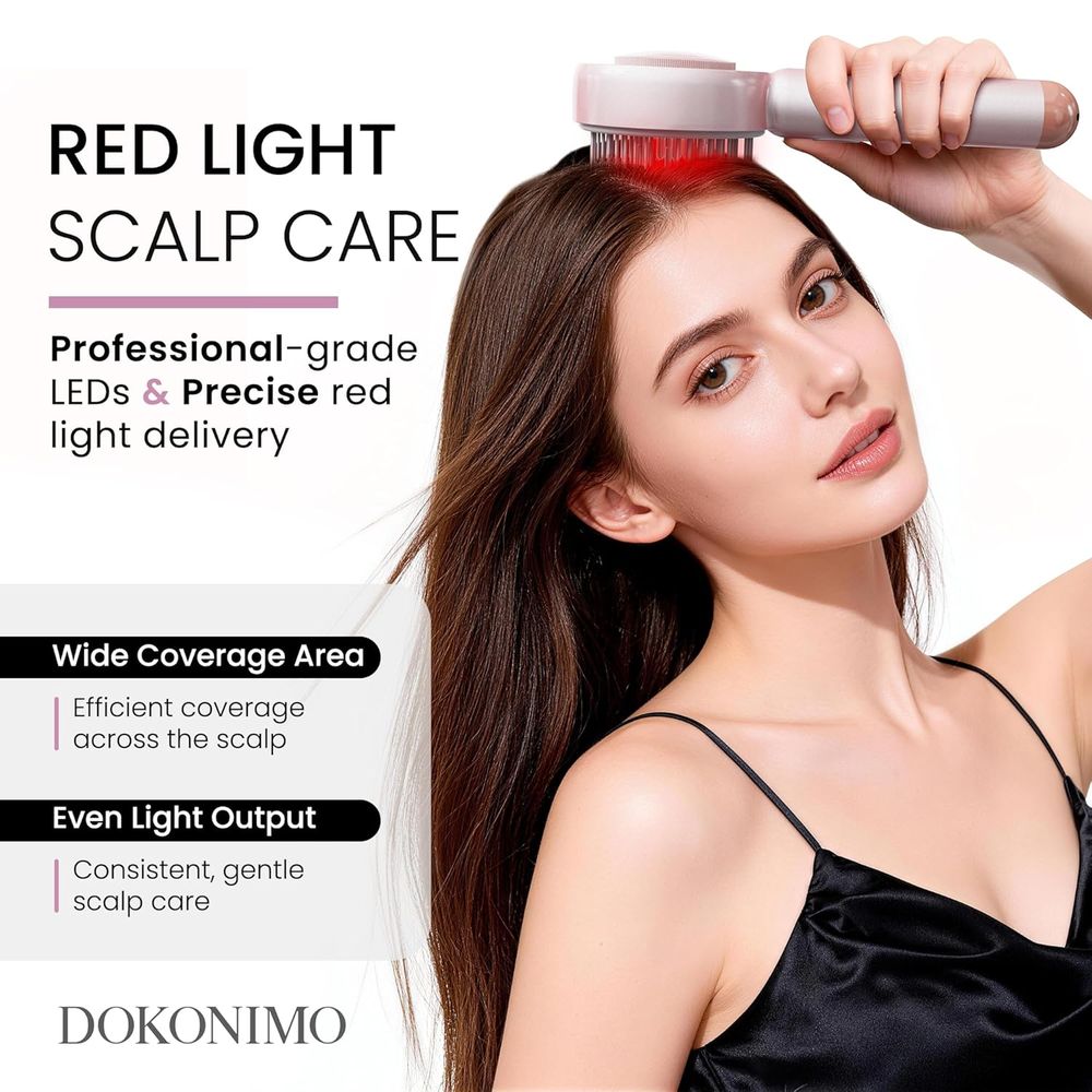 3-in-1 Red Light Hair Brush wi - Hair Care Daily Routine บทวิจารณ์และราคา