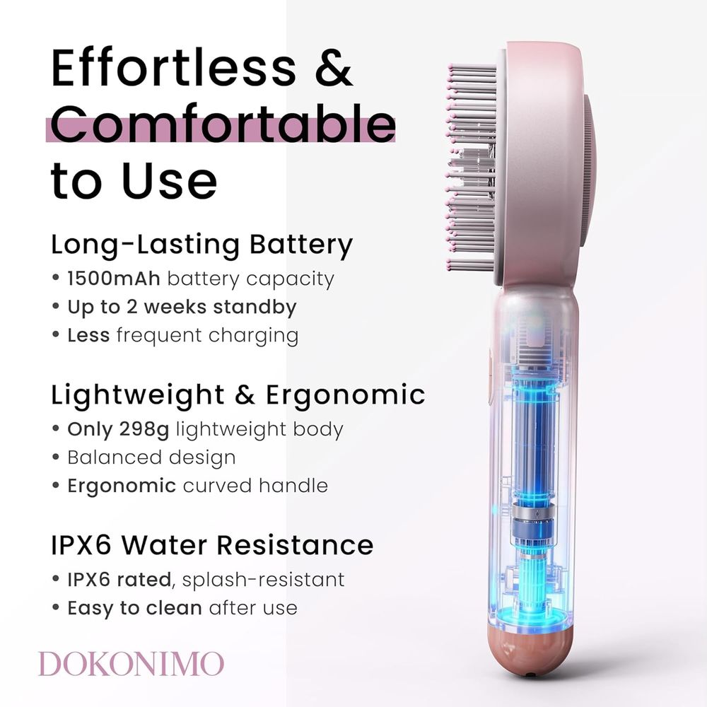 3-in-1 Red Light Hair Brush wi - Hair Care Daily Routine บทวิจารณ์และราคา
