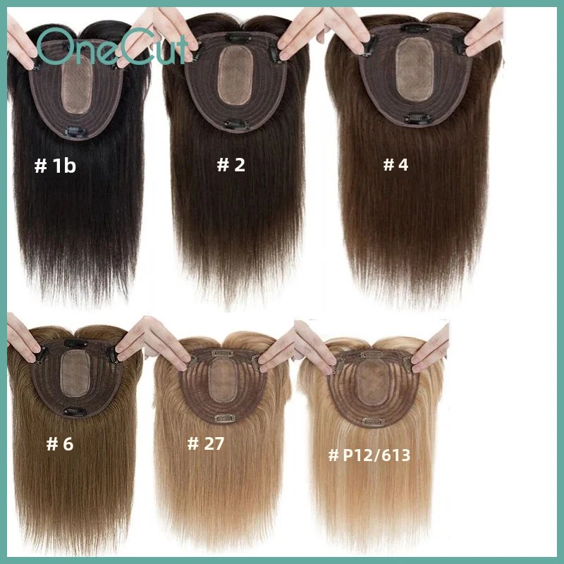 Straight Silk Top Base Topper  - Clip In Hair Piece บทวิจารณ์และราคา