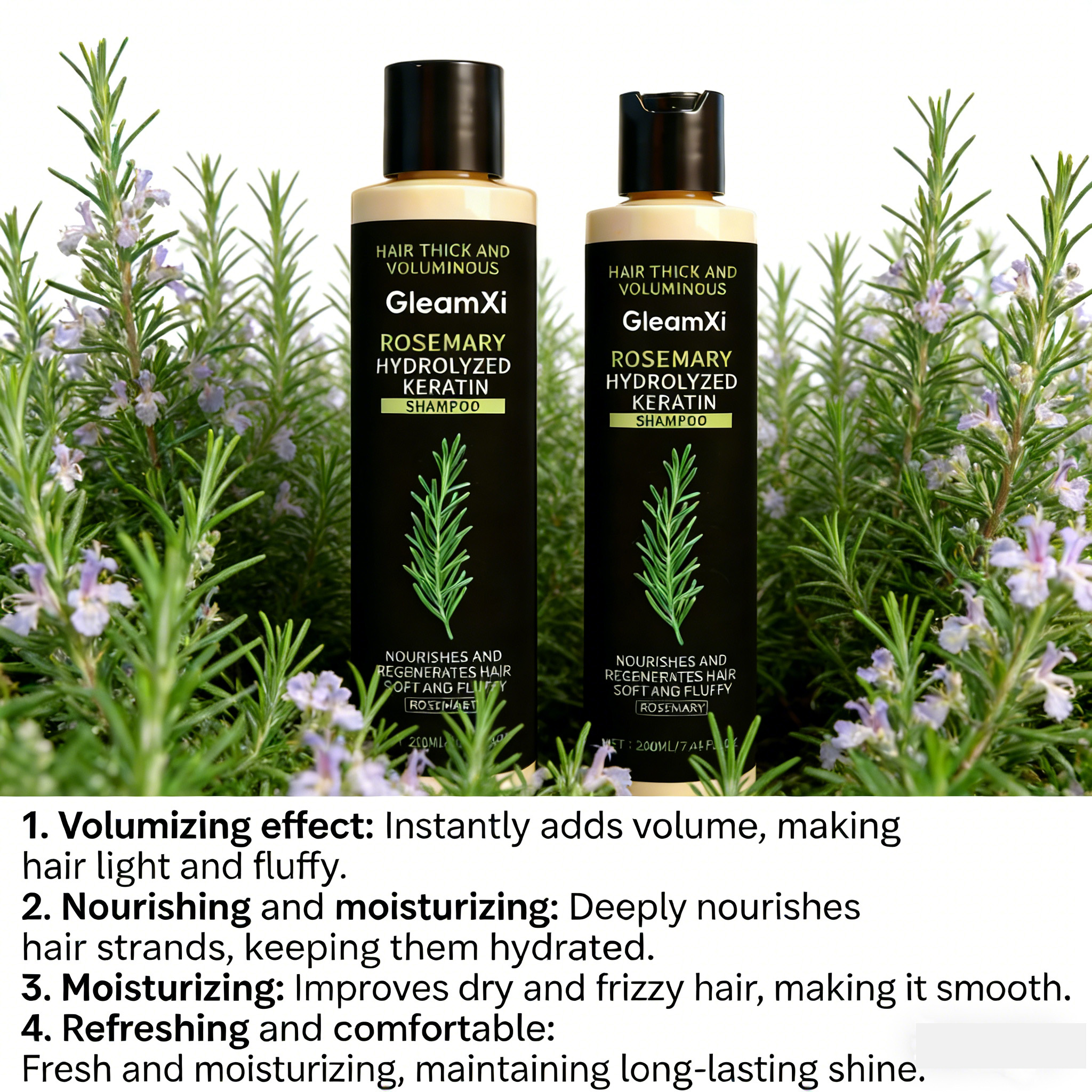 Rosemary Keratin Volumizing Sh - Hair Care Keratin Shampoo บทวิจารณ์และราคา