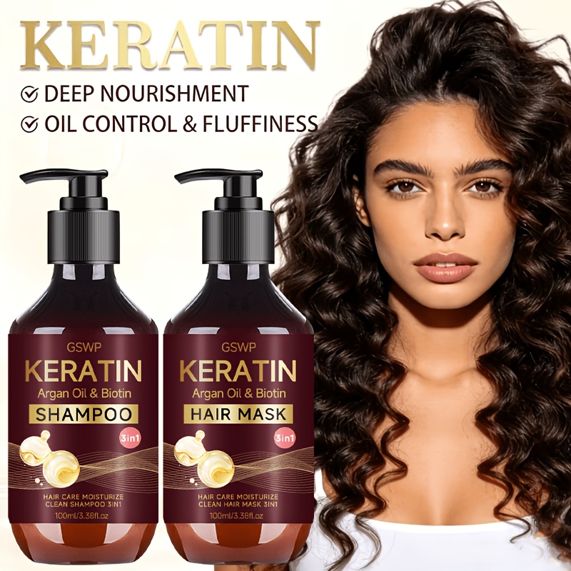 GSWP 3 in1 Keratin Argan Oil & - Hair Care Keratin Shampoo บทวิจารณ์และราคา
