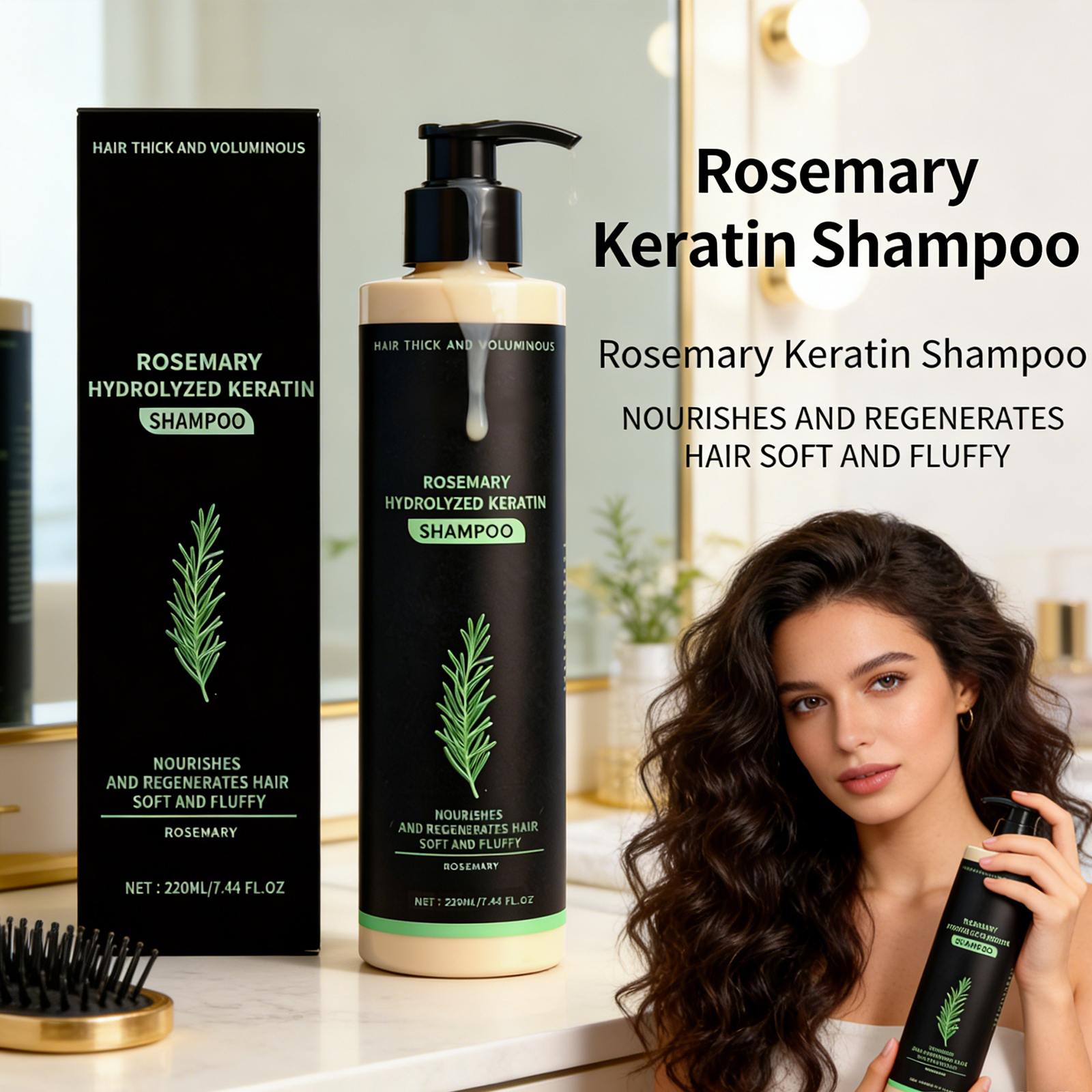 Rosemary Keratin Volumizing Sh - Hair Care Keratin Shampoo บทวิจารณ์และราคา