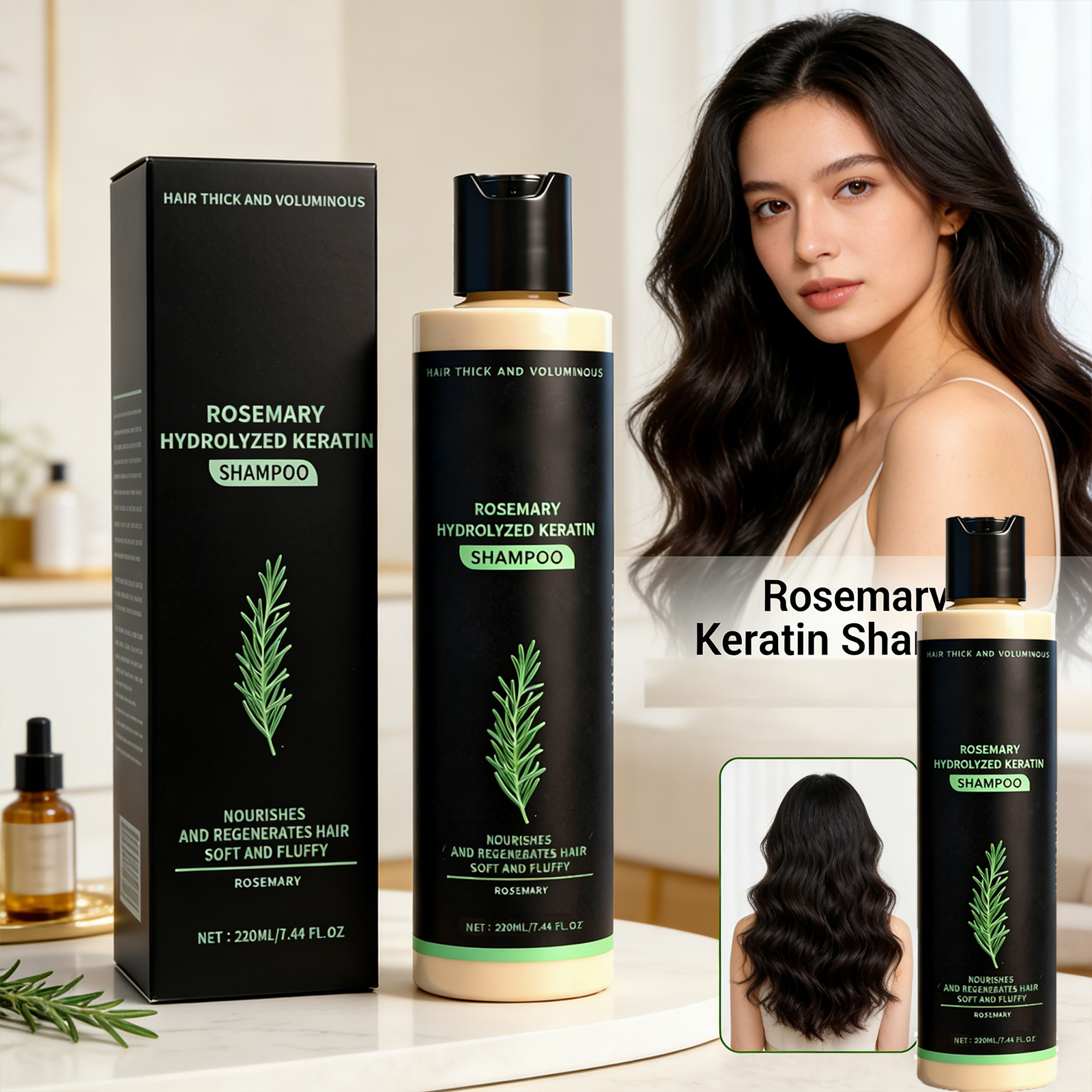 Rosemary Keratin Volumizing Sh - Hair Care Keratin Shampoo บทวิจารณ์และราคา