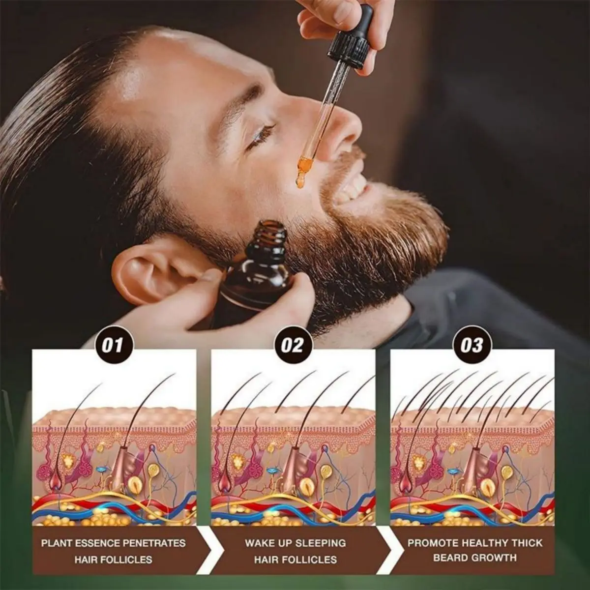 Fast Beard Growth Oil Beard Oi - Hair Care Keratin Shampoo บทวิจารณ์และราคา