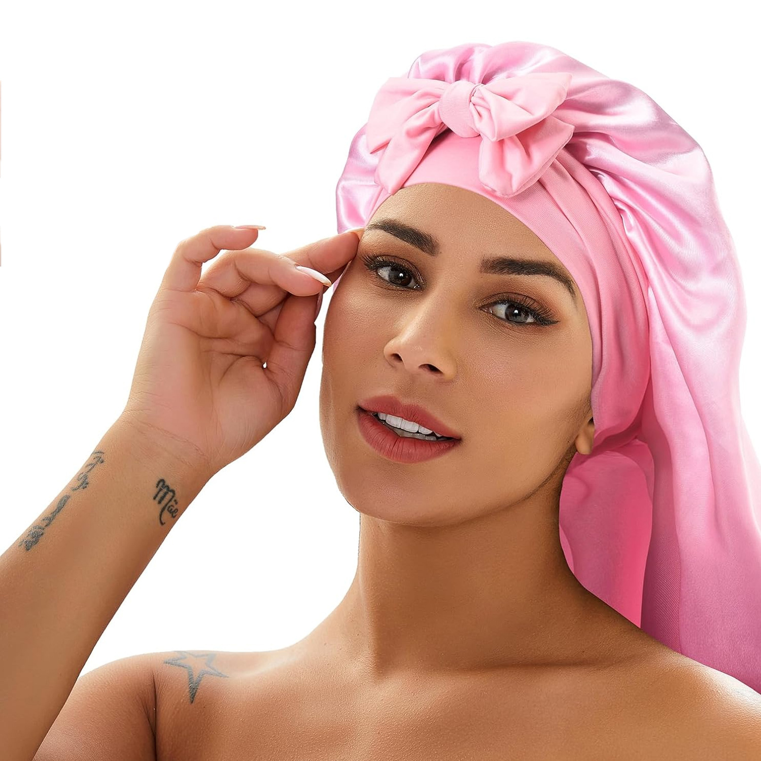 Long Satin Bonnet for Women, S - Hair Care Daily Routine บทวิจารณ์และราคา