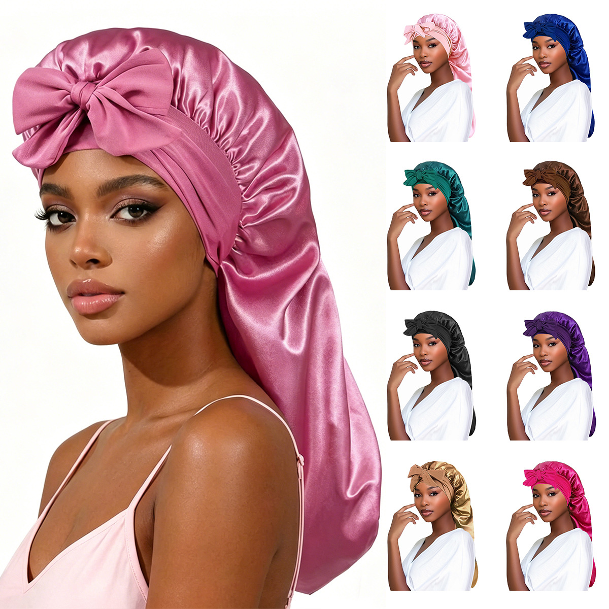 Long Satin Bonnet for Women, S - Hair Care Daily Routine บทวิจารณ์และราคา