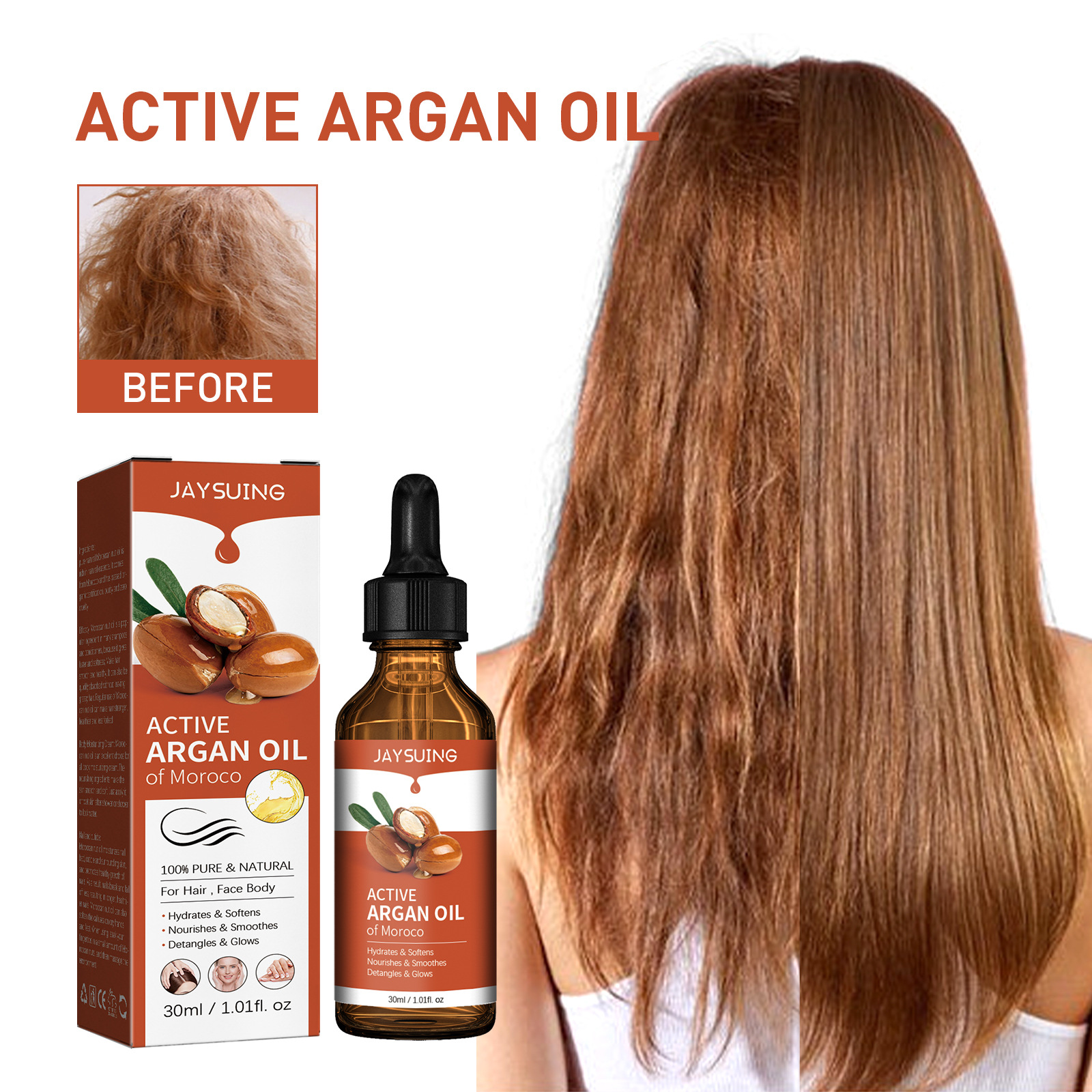 Argan Oil for Hair Treatment S - Hair Care Essence บทวิจารณ์และราคา