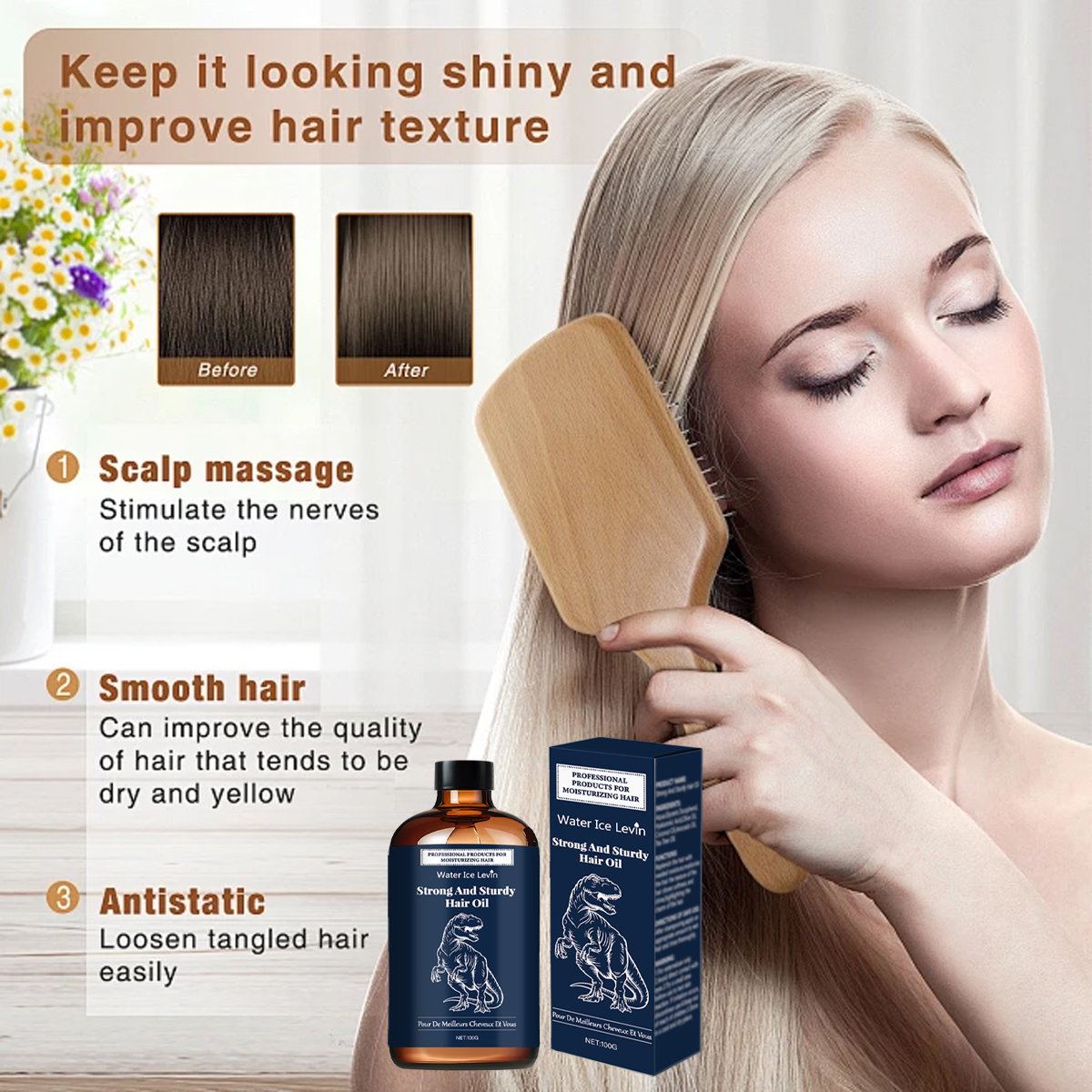 Strong & Sturdy Hair Oil with  - Hair Care Olive Oil บทวิจารณ์และราคา