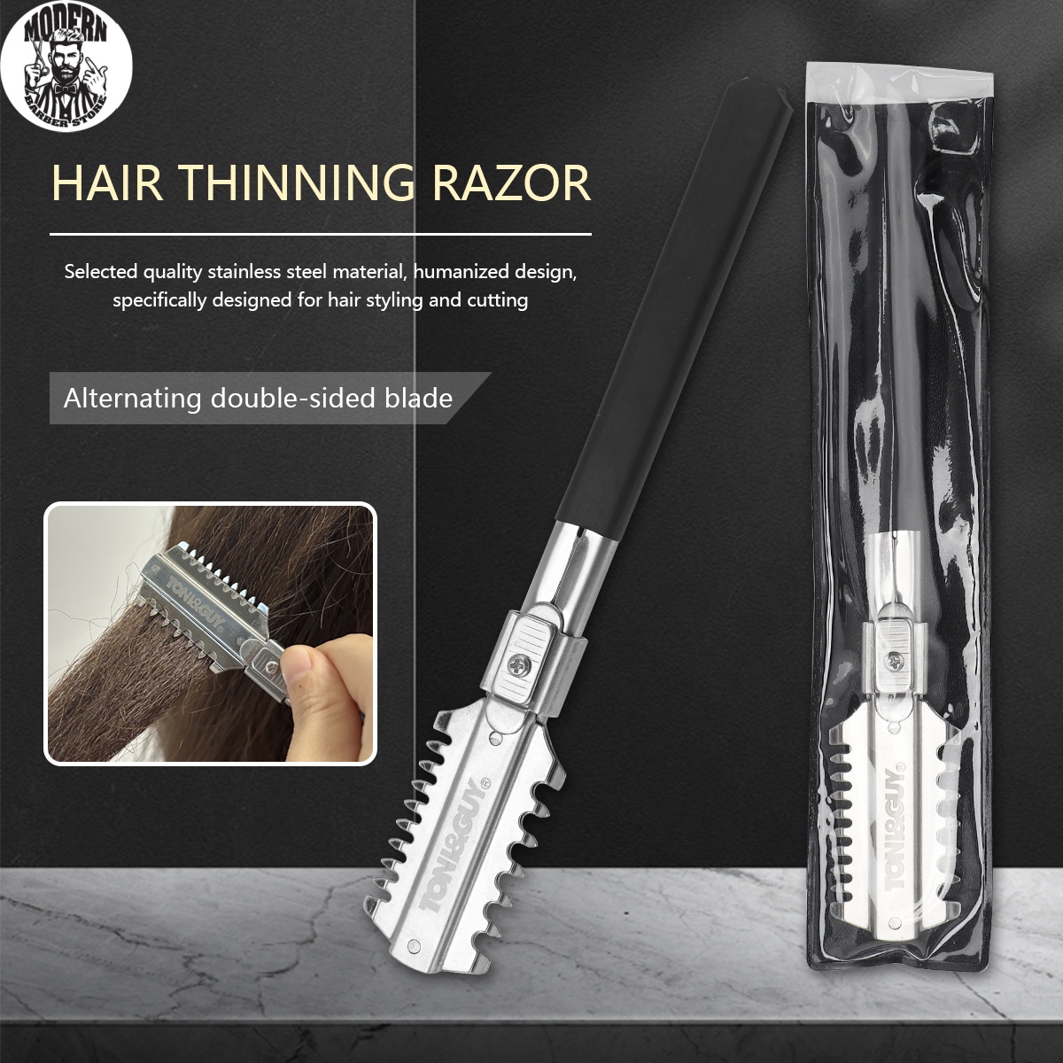 Salon Double-Edge Shaving Hair - Hair Care Barber บทวิจารณ์และราคา