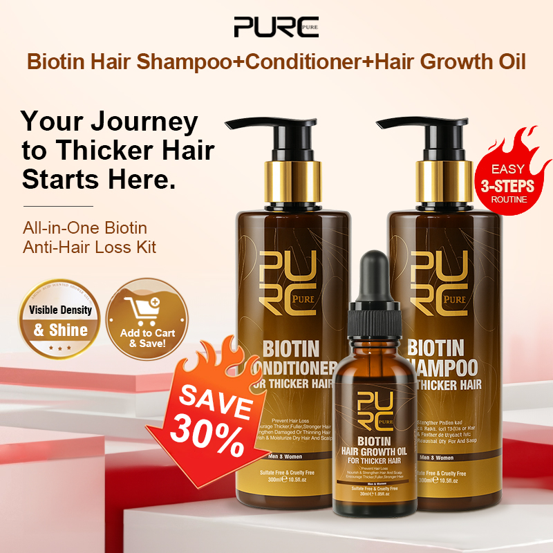 PURC Biotin Hair Growth Oil Sh - Hair Care Keratin Shampoo บทวิจารณ์และราคา