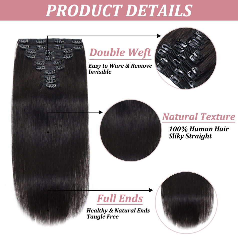 240G Clip In Hair Extensions H - Clip In Hair Piece บทวิจารณ์และราคา