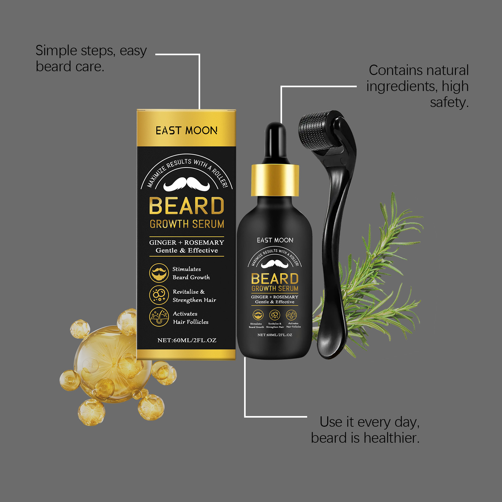 Beard Care Essential Oil Deep  - Hair Care Essence บทวิจารณ์และราคา