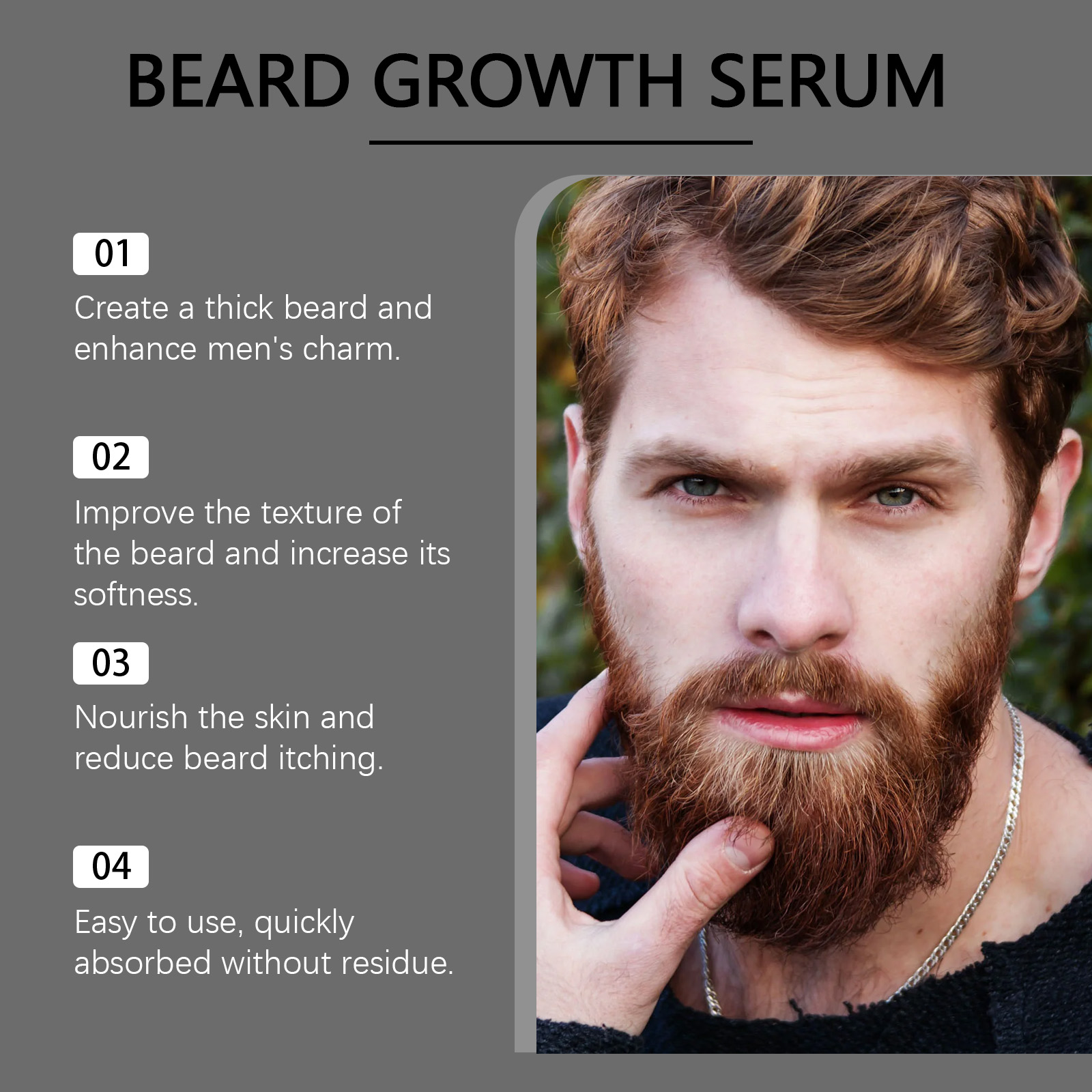 Beard Care Essential Oil Deep  - Hair Care Essence บทวิจารณ์และราคา